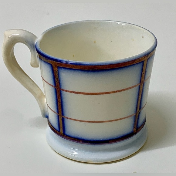 19th Century Antique Gaudy Welsh Rare Unrecorded Pattern Miniature Child's Mug - Picture 3 of 16